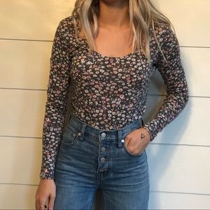Long Sleeve Floral Top